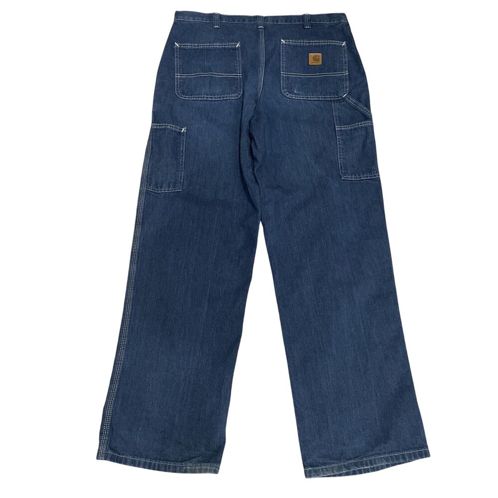 Carhartt Mens Carpenter Jeans 34x32 Baggy Workwear Utility Streetwear Skater